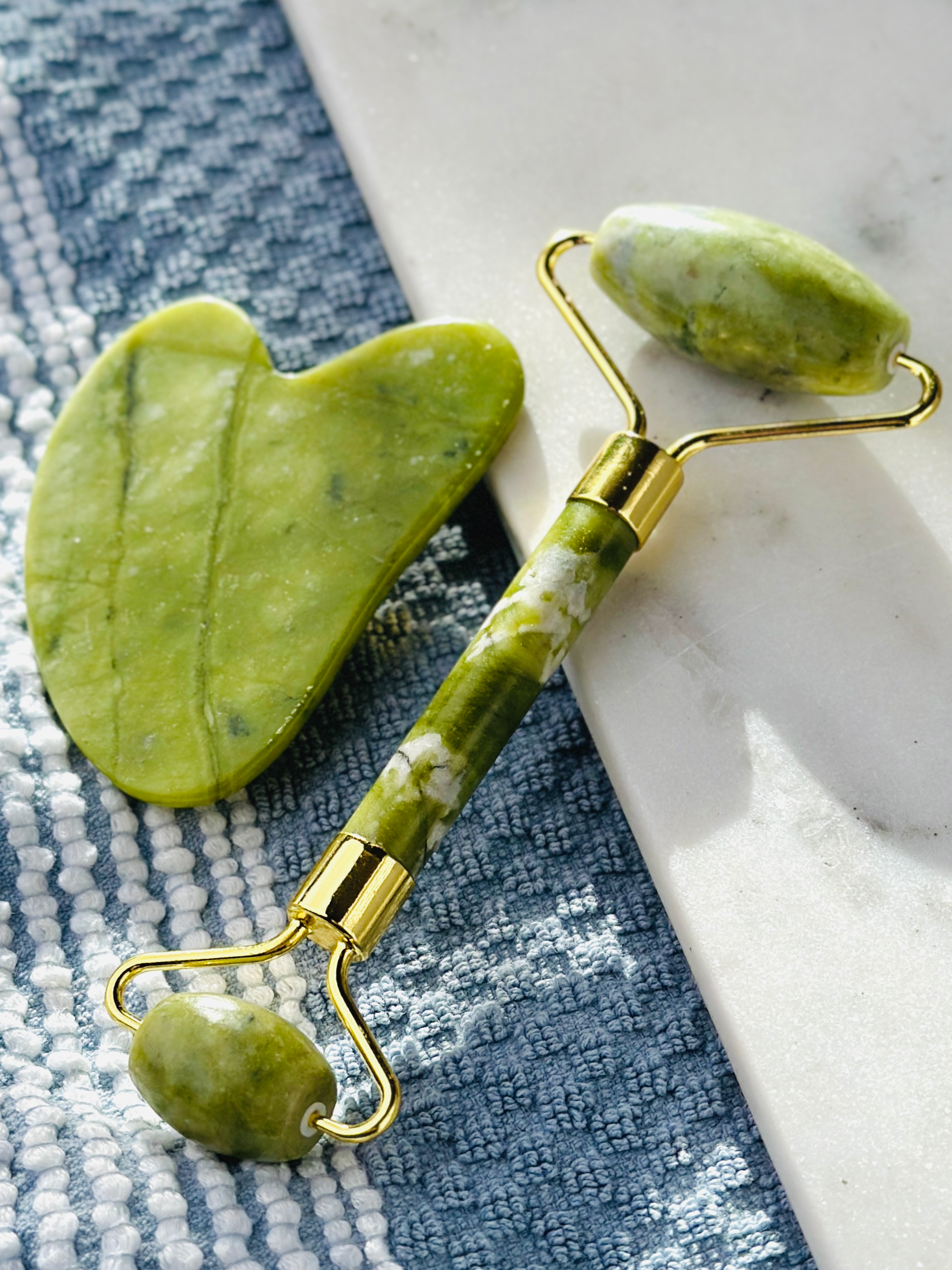 Jade Roller & Gua Sha Set - Bathhouse Trading Company