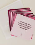 Shower Affirmation Cards-Boundaries