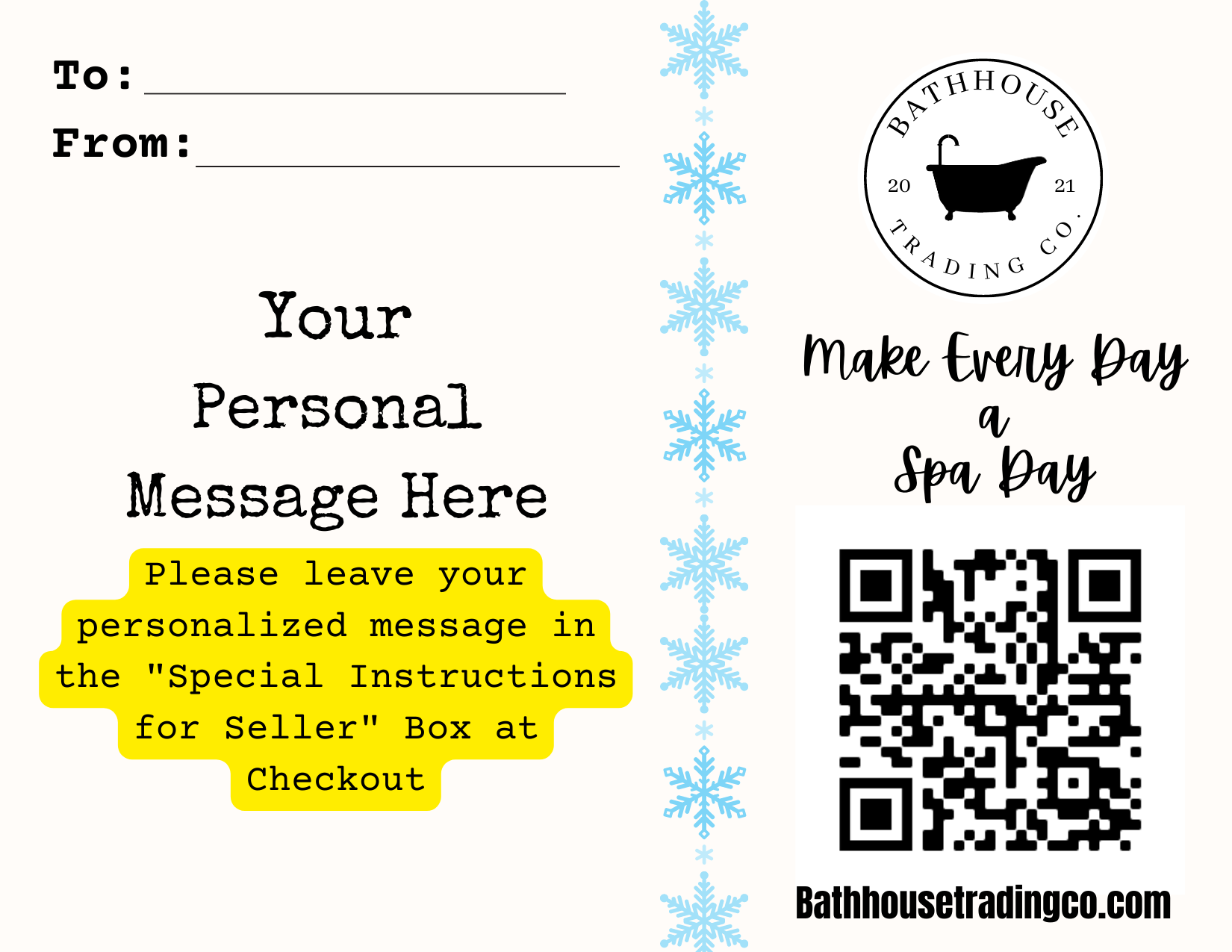 Custom Gift Wrapping - Bathhouse Trading Company