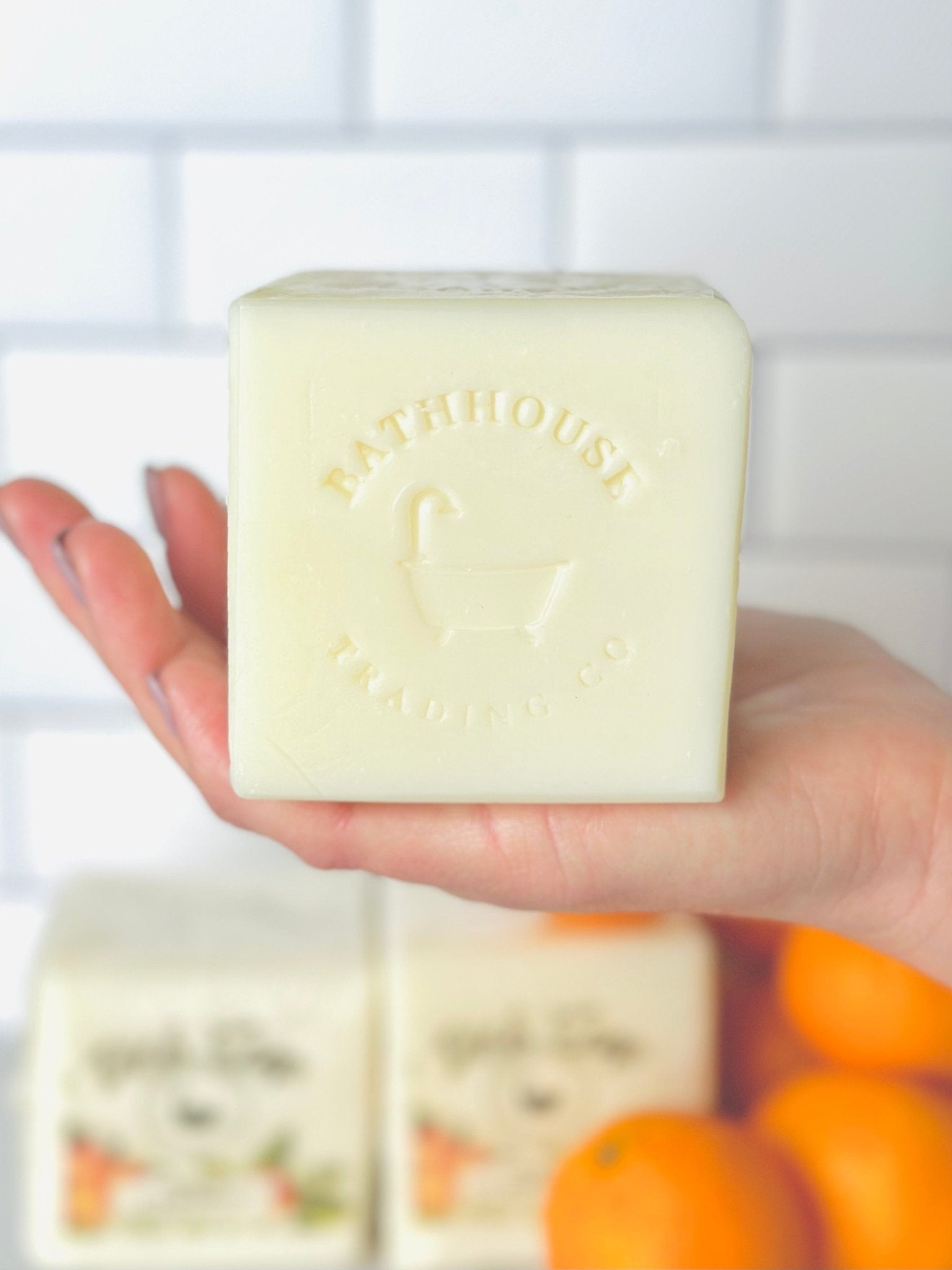 1LB Block Orange Blossom Dish Soap Bathhouse Trading Company