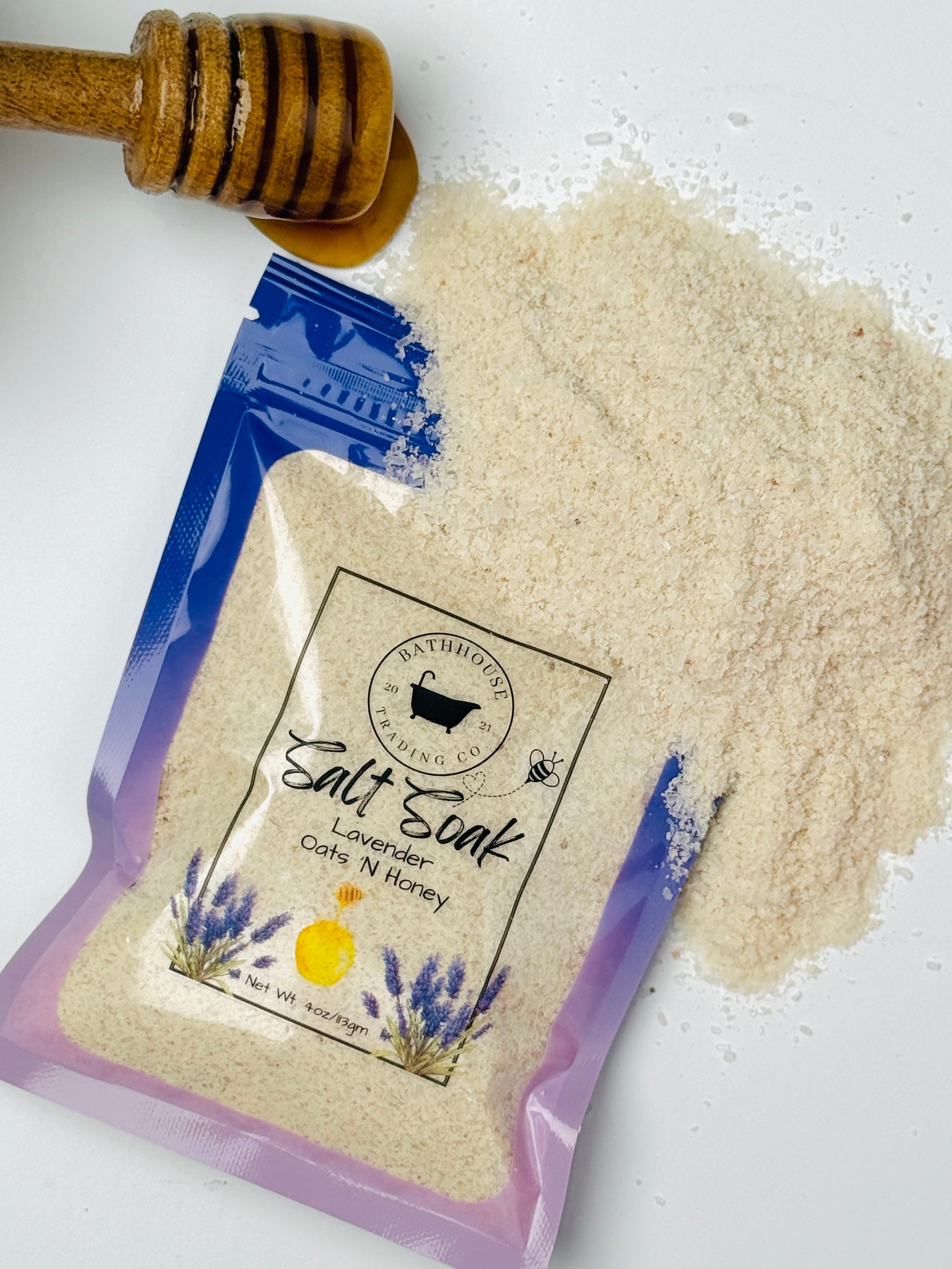 Lavender Oats 'N Honey Salt Soak 4oz