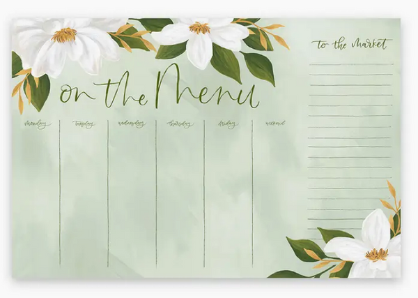 Magnolia Menu Notepad