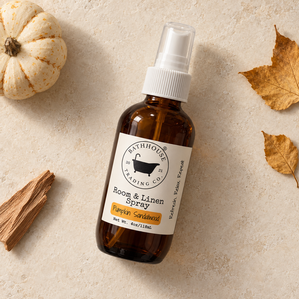 Pumpkin Sandalwood Room &amp; Linen Spray