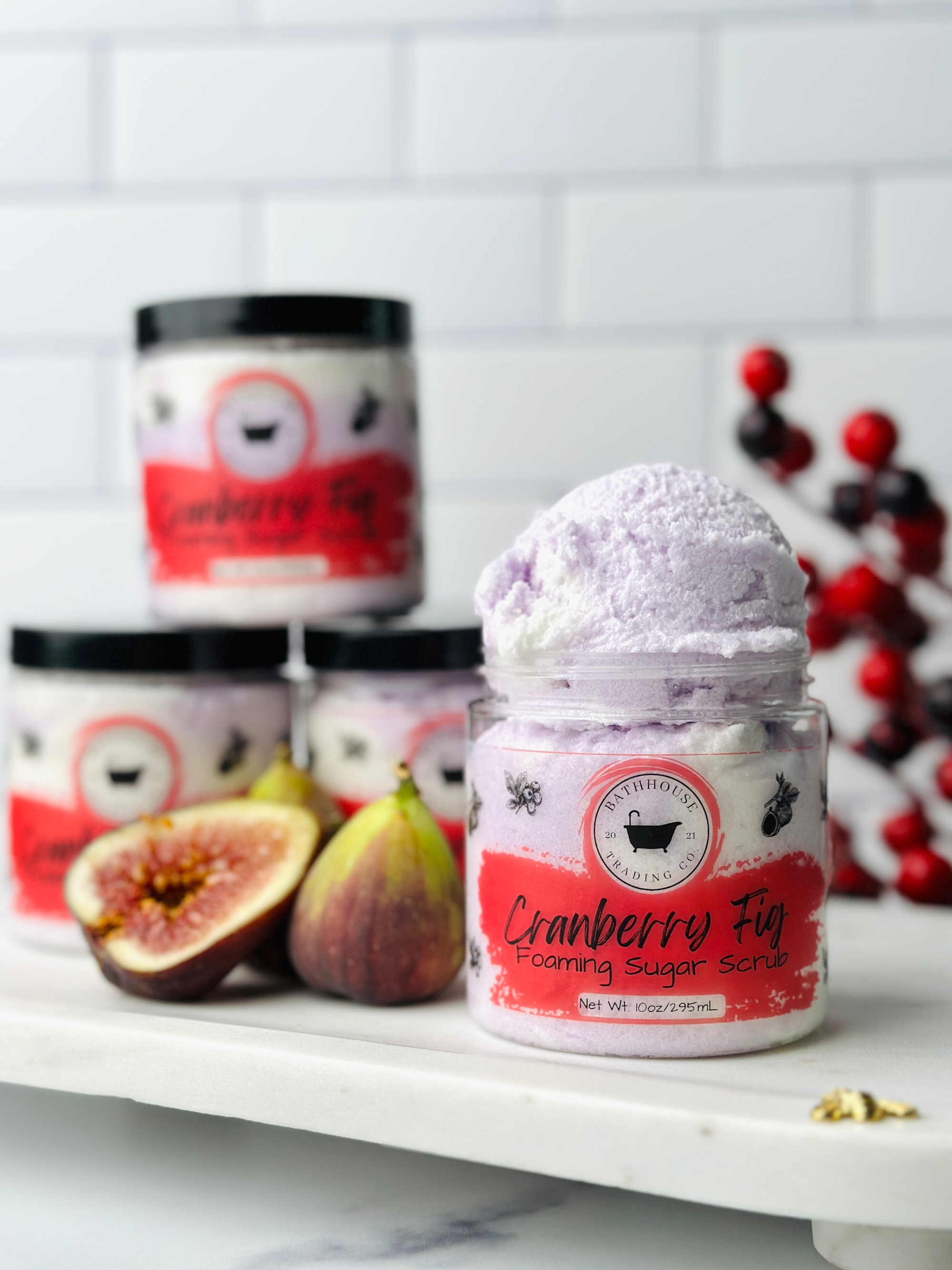 Cranberry Fig Foaming Sugar Scrub