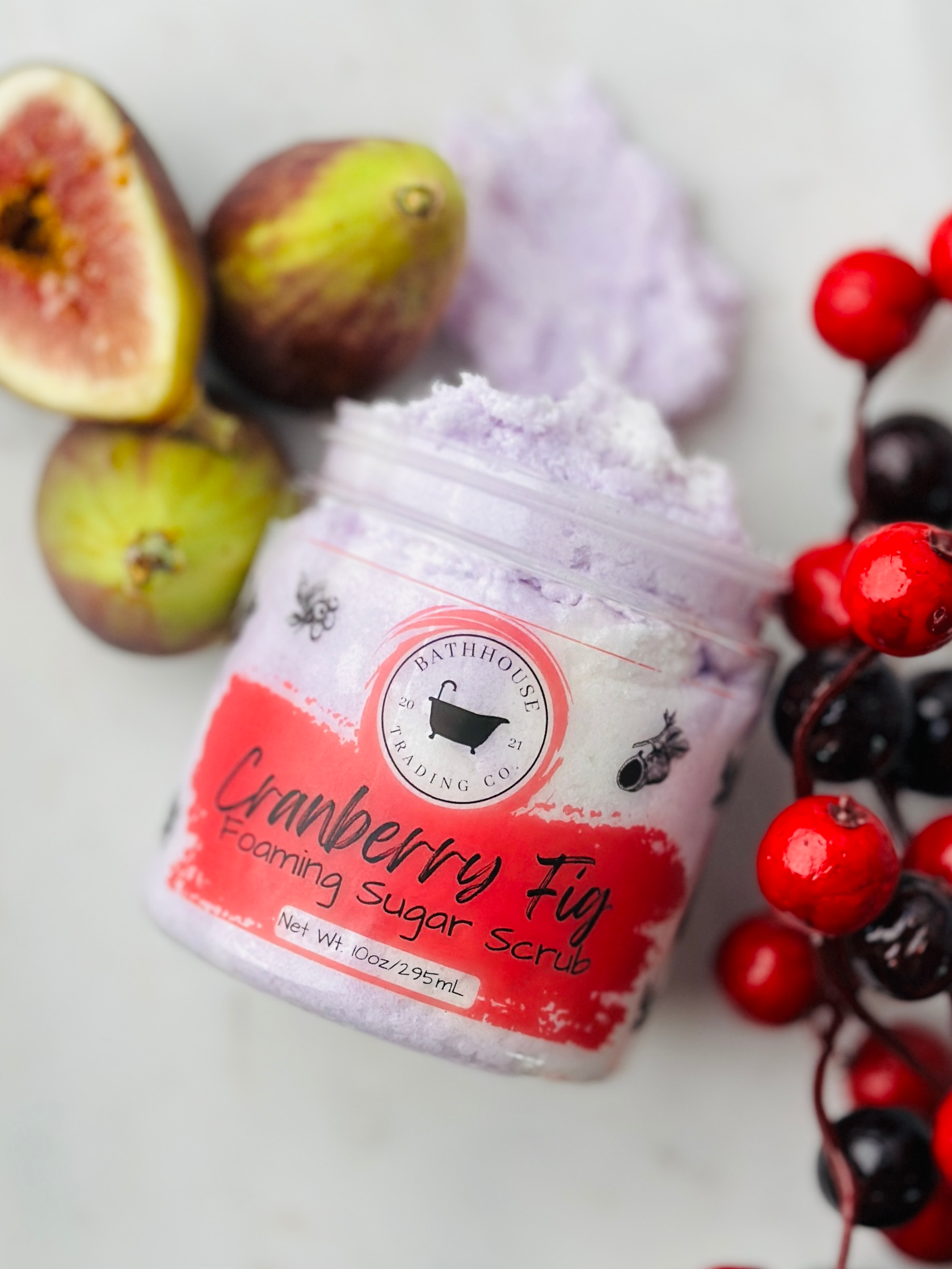 Cranberry Fig Foaming Sugar Scrub