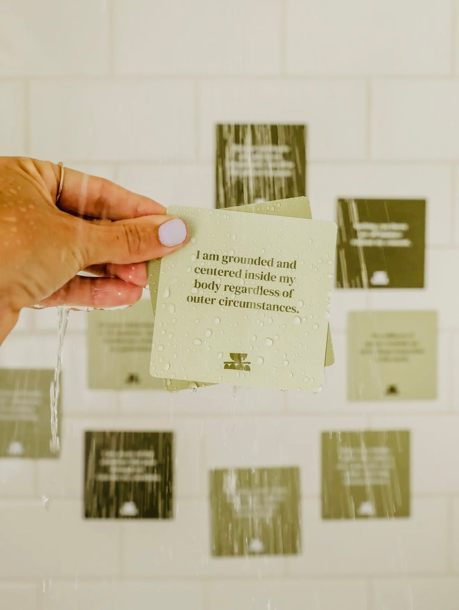 Shower Affirmation Cards-Grounding