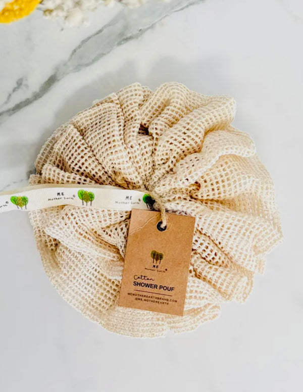 Reusable Cotton Shower Pouf