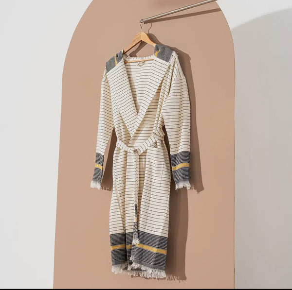 Turkish Spa Robe Gray