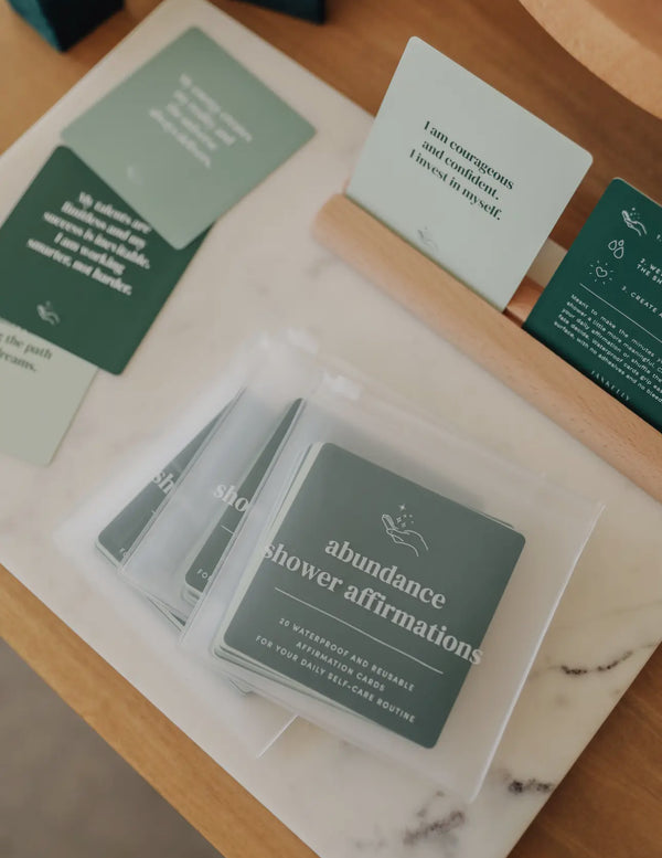 Shower Affirmation Cards-Abundance