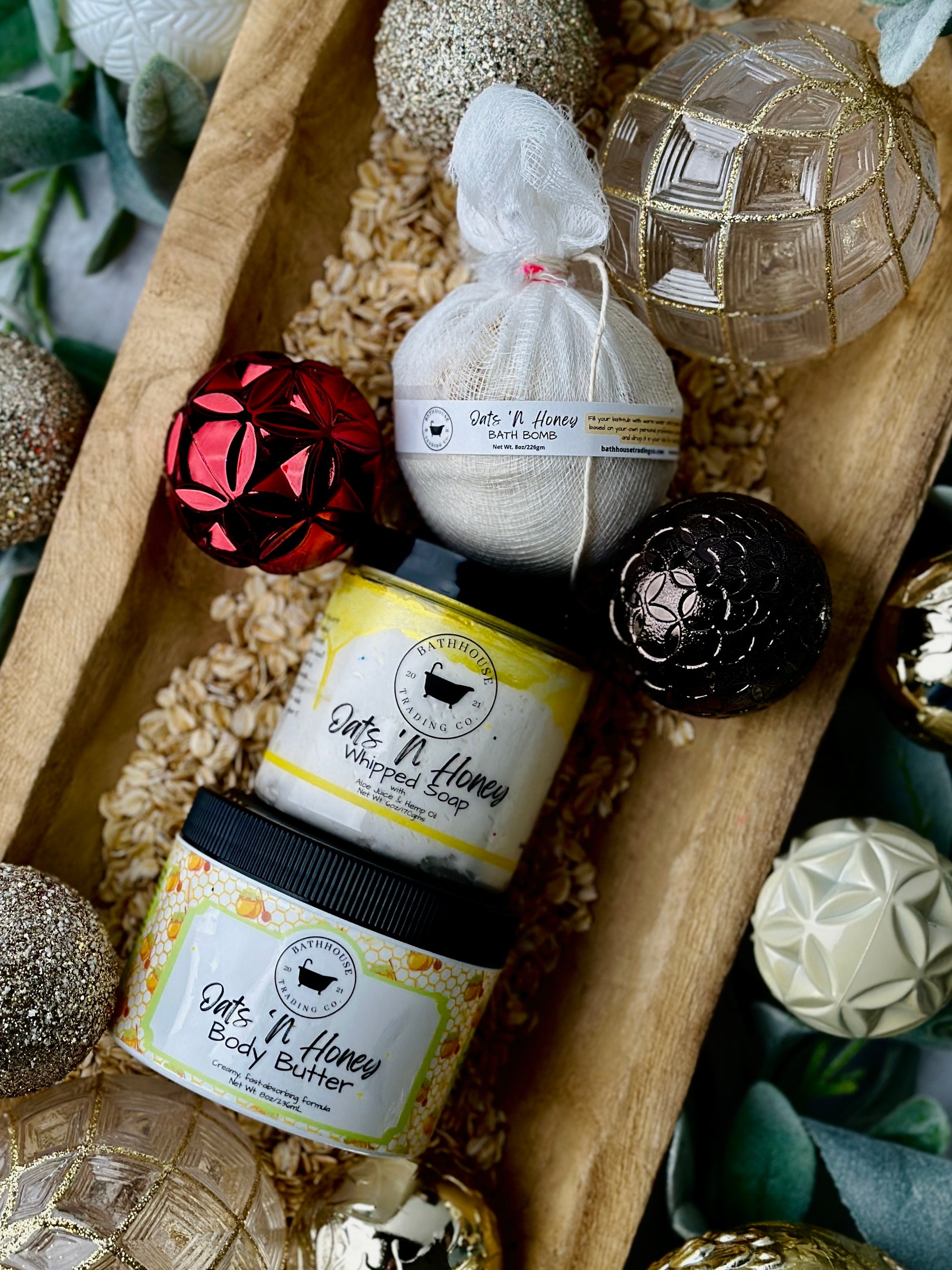 Oats &#39;N Honey Holiday Bundle - Bathhouse Trading Company