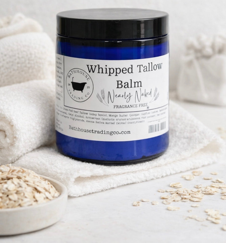 Whipped Tallow Balm Nearly Naked (FRAGRANCE FREE)