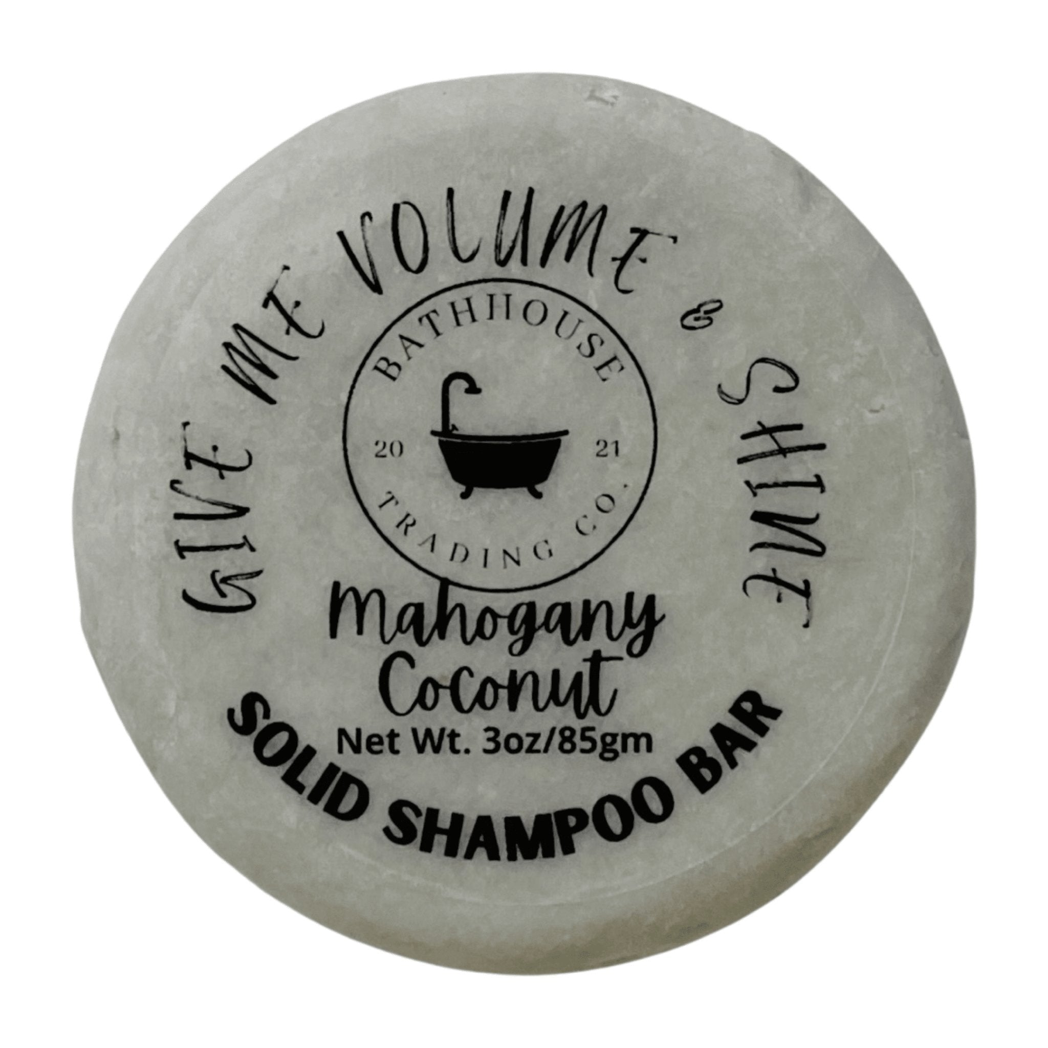 Mahogany Coconut Solid Shampoo - Bathhouse Trading Company